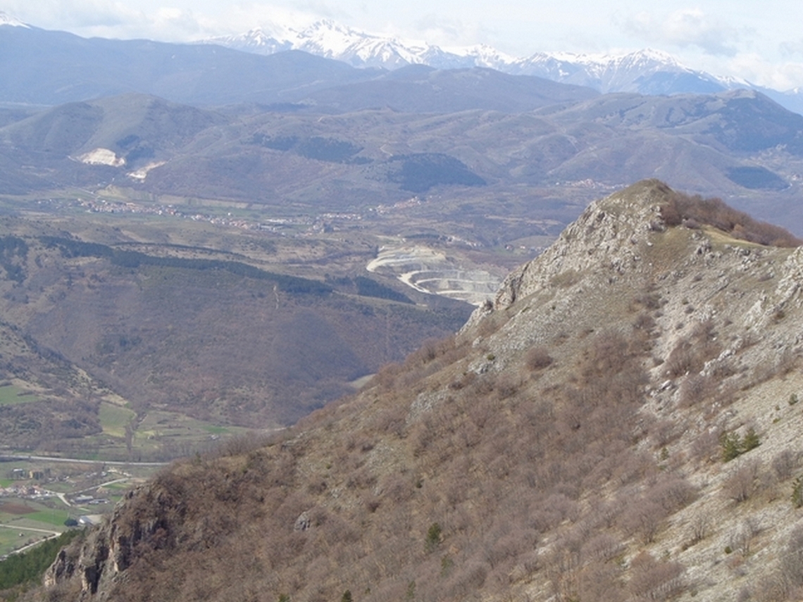 La cresta si fa più affilata verso Barete