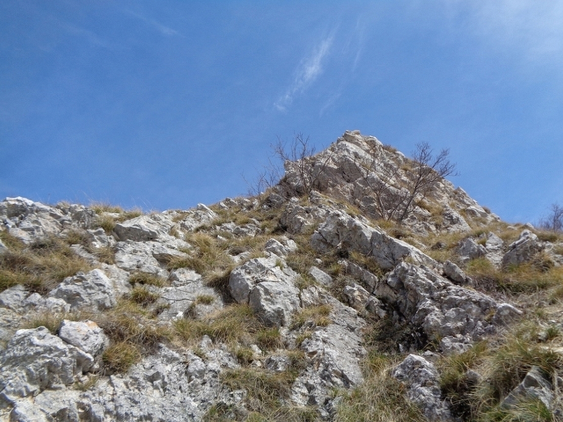 Le rocce della discesa
