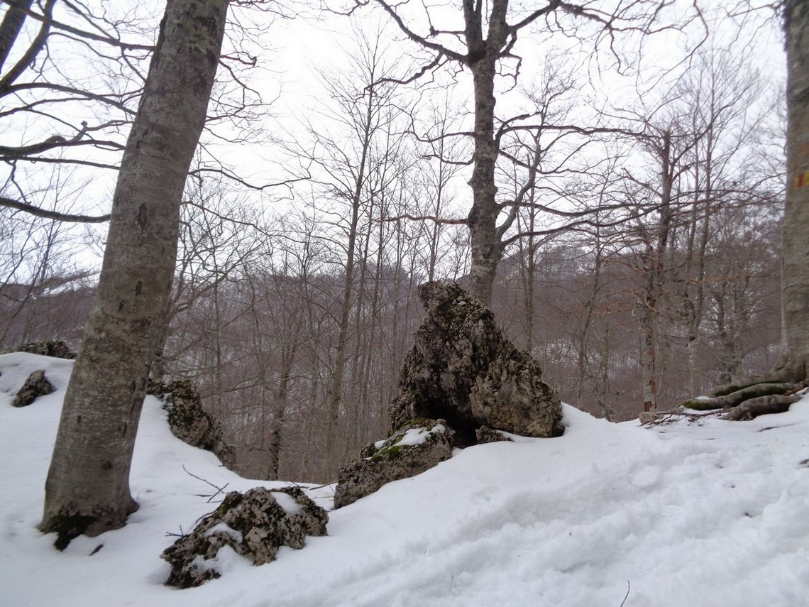 Neve infida morbida sopra ghiacciata sotto
