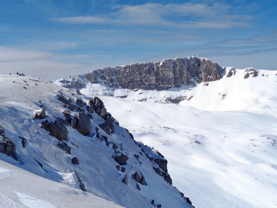 Rocce innevate