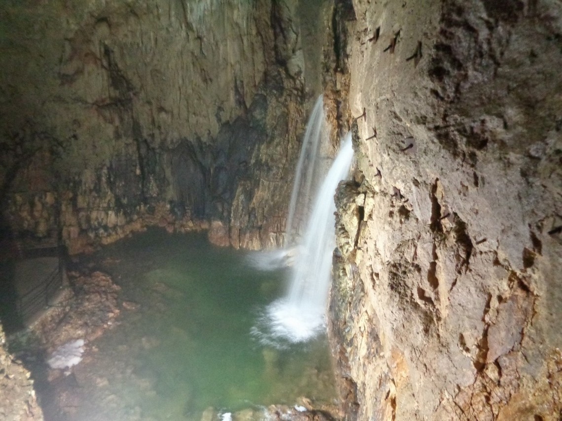 La Sala della cascata da sopra
