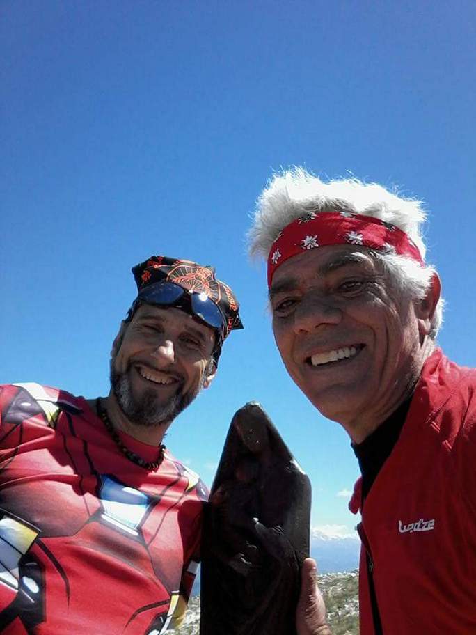 Iron Man con il Grandissimo Appenninista Mauro Trechiodi