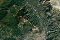 La traccia della traversata dal mio GPS