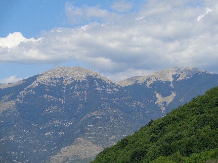 Le montagne sopra la val Roveto versante Balsorano