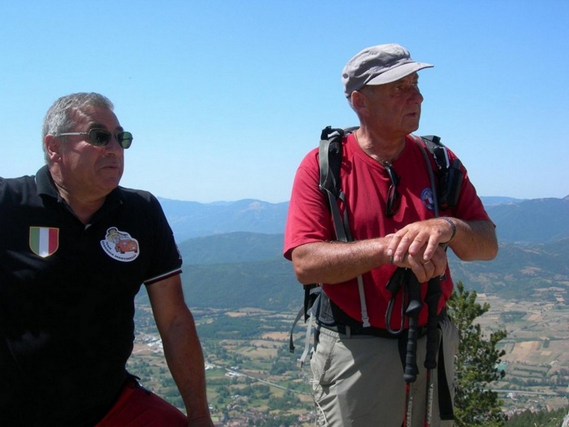 Felice Flati in una delle sue ricognizioni
