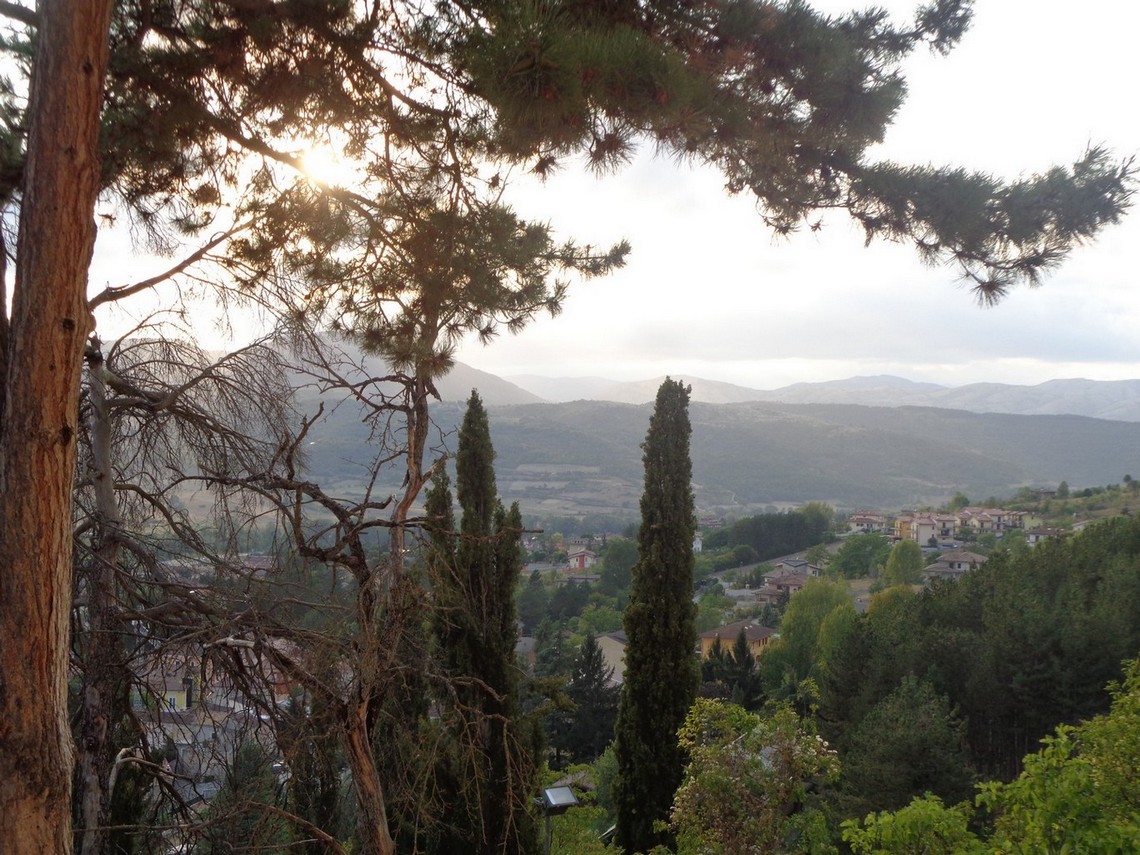 Pizzoli dall'alto