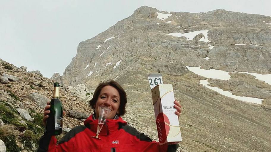 Sara Pietrangeli festeggia le 261 Cime