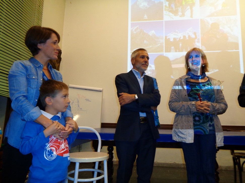 Fedora Blasco del CAI insieme a Giorgio e Sara