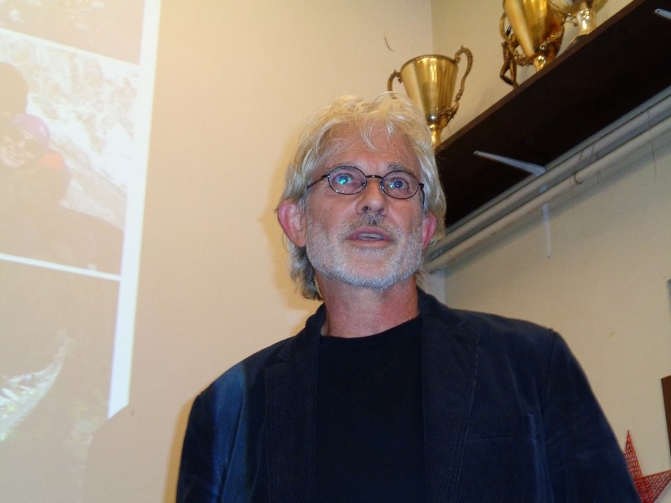 Un primo piano di Claudio Cristofari