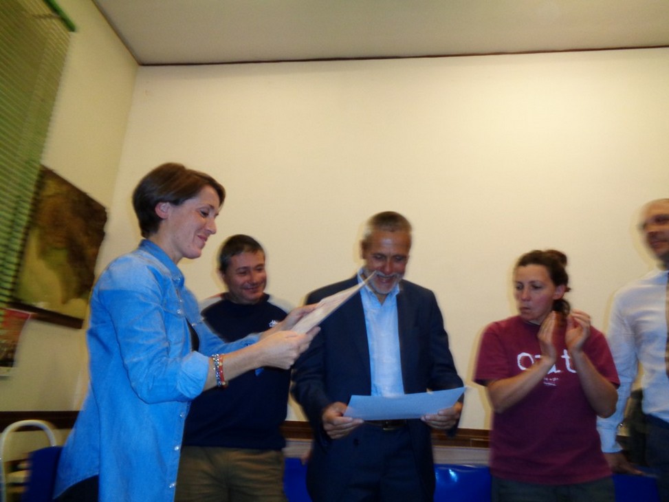 L'emozione di Sara e Giorgio