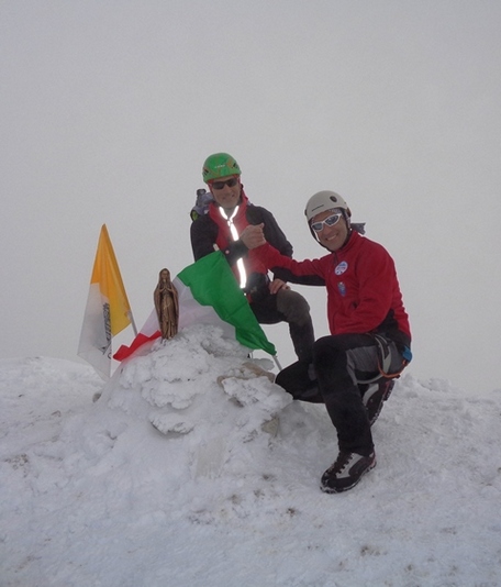 I 2 organizzatori l'alpinista Paolo Boccabella e il Grandissimo Appenninista Francesco Mancini
