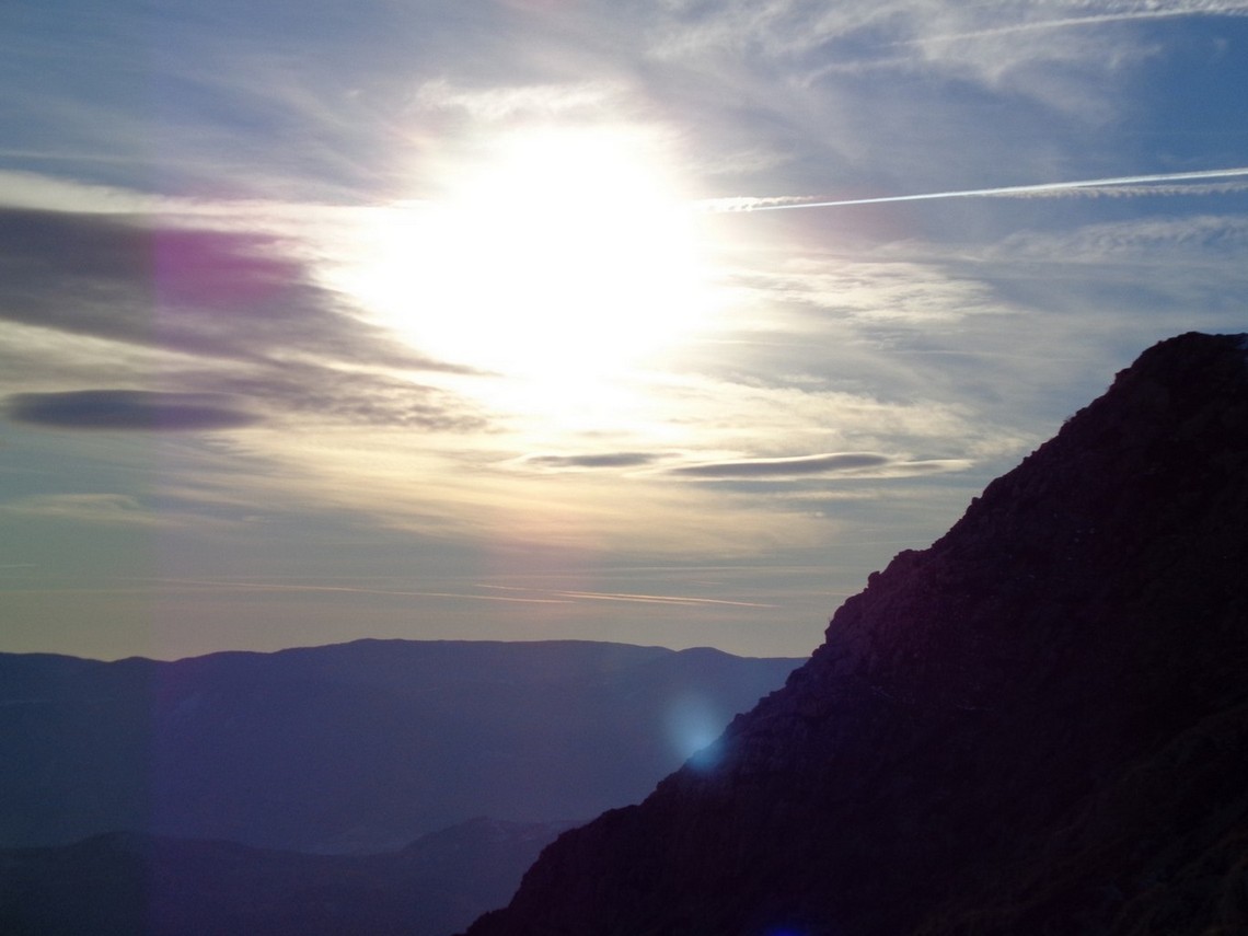 Il sole inizia a scendere