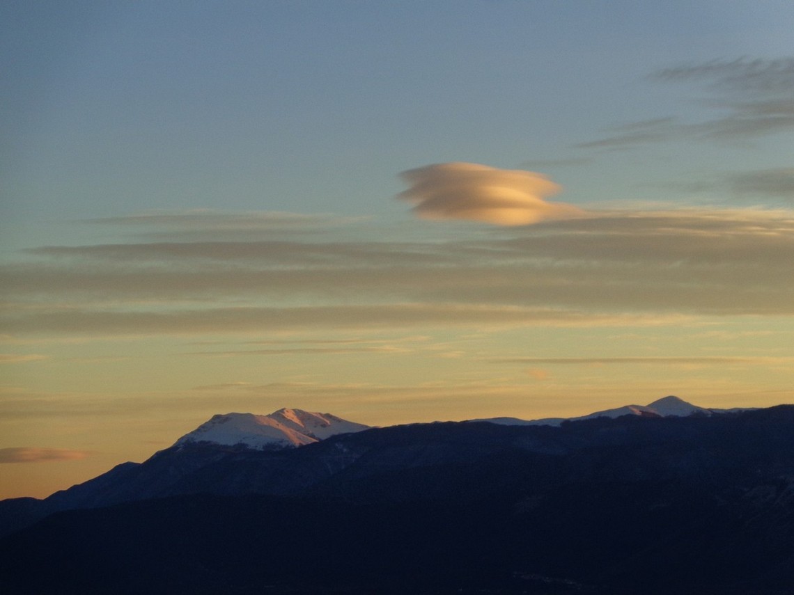 Il Monte Viglio al tramonto