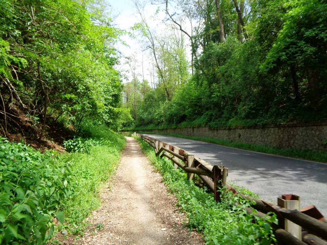 Verso Fiuggi ma in alcuni punti si attraversa la strada
