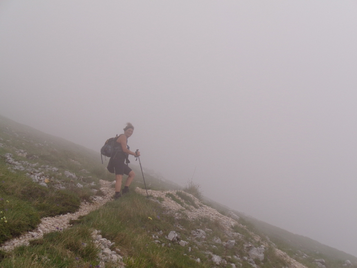 Luciana Ricco dentro la nebbia