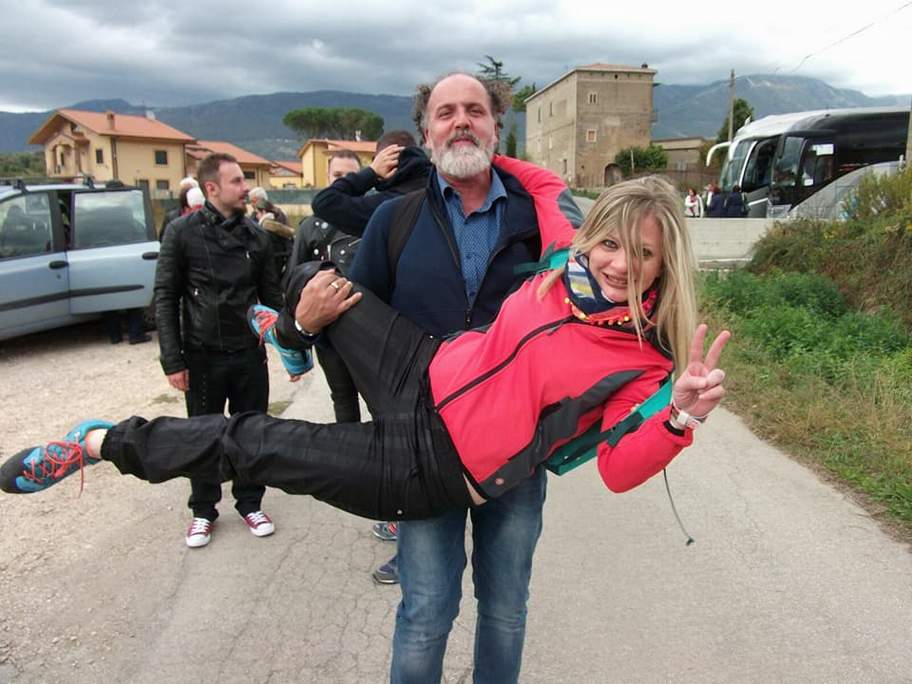 Francesca con il mio nuovo amico Daniele Mariani