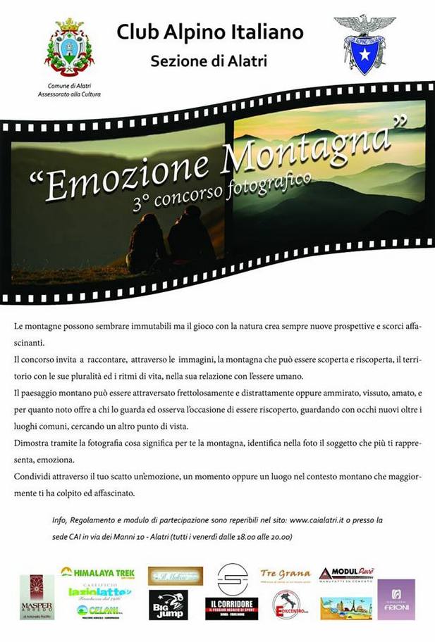 La locandina del Concorso Fotografico 2018
