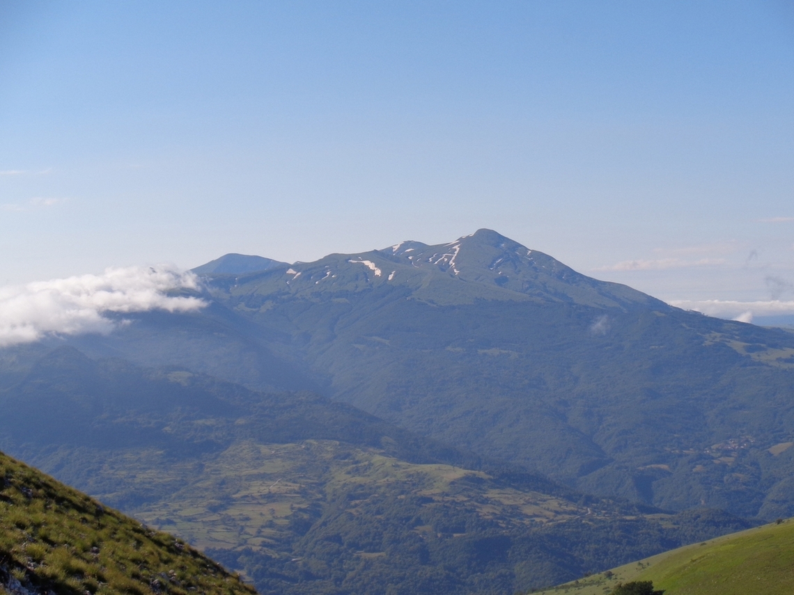 La parte finale a Nord dei Monti della Laga