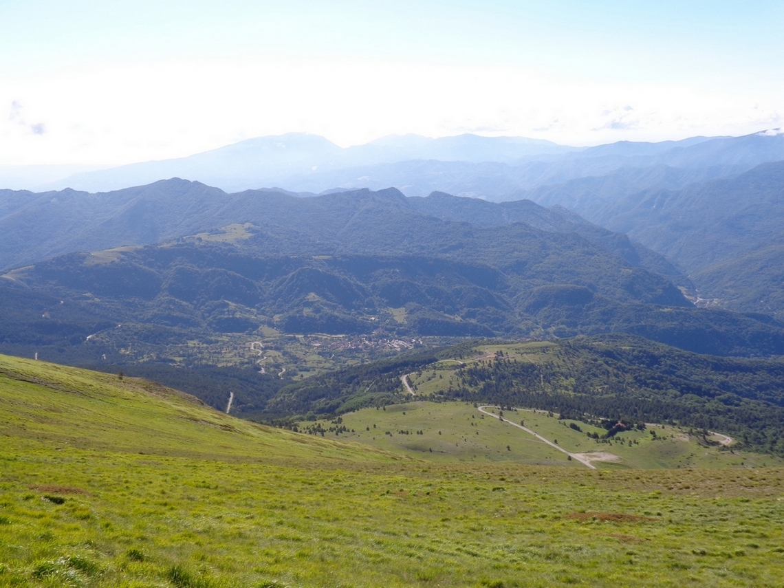 Il Paese di Pretare dall'alto