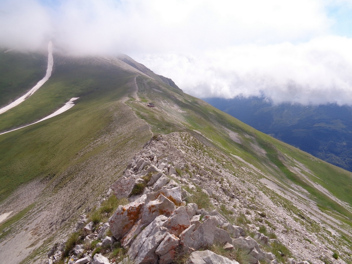 Uno sguardo alla cresta appena fatta
