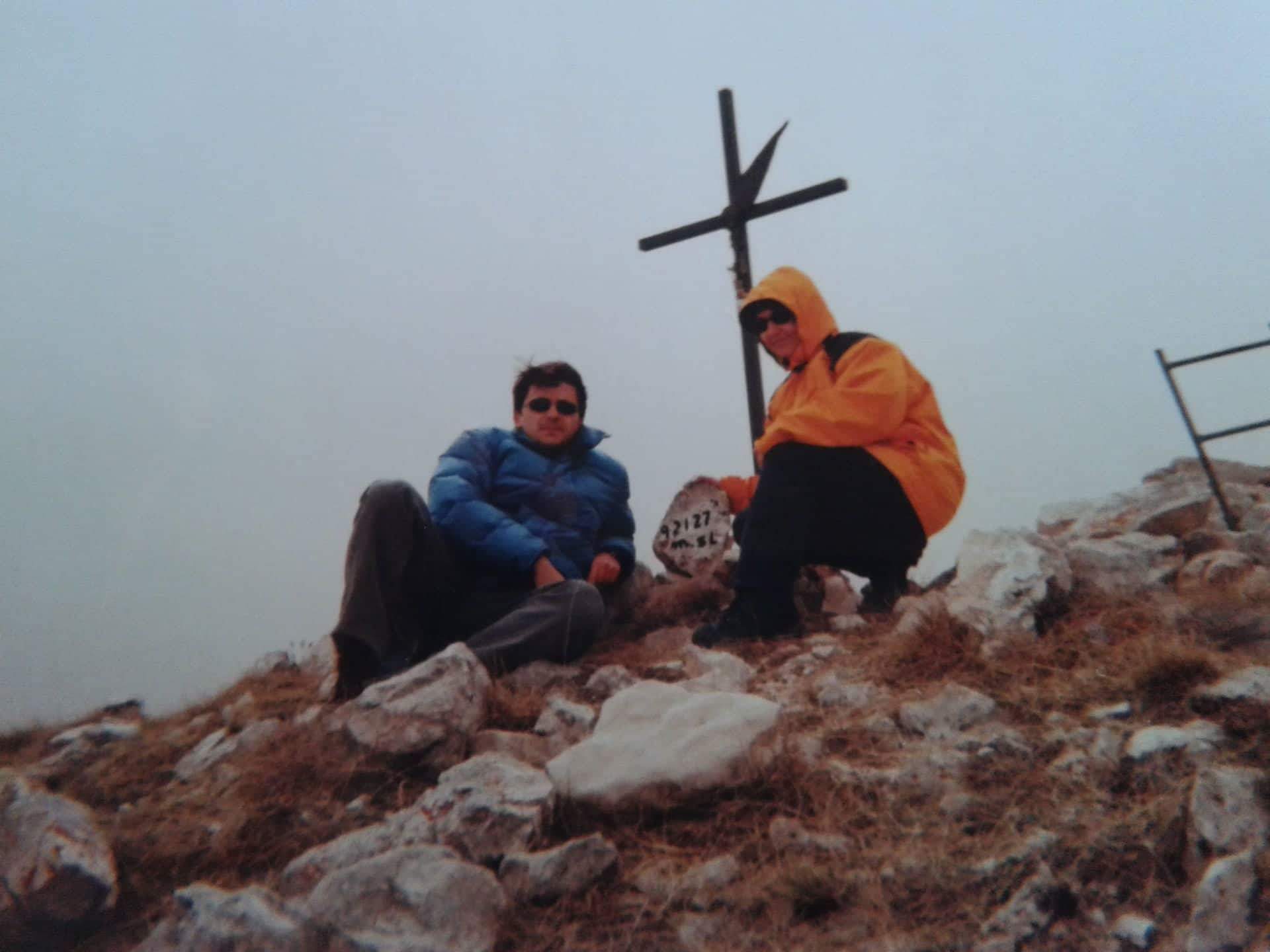 Anno 2000 sul Monte Rotella Mauro con la Moglie Silvia
