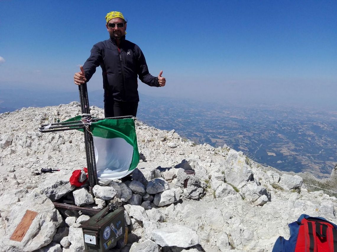 Filippo sulla catena del Gran Sasso D'Italia