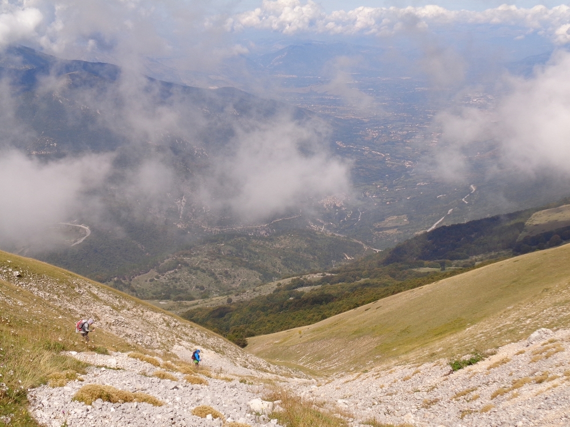 Inizia a vedersi la Valle Peligna