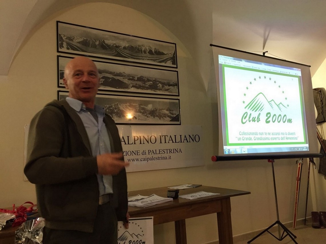 Il Presidente del CAI di Palestrina Luciano GALLI