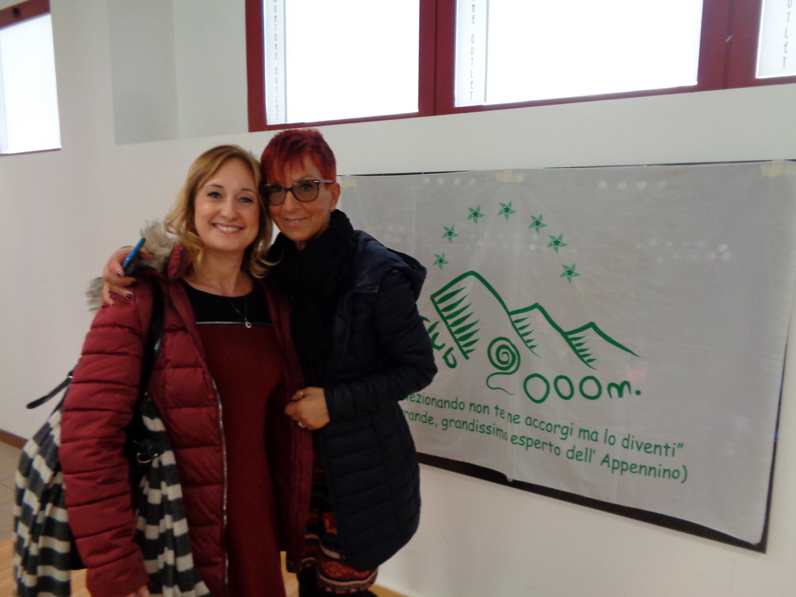 Mia Moglie con la Moglie del Presidente del Club 2000m