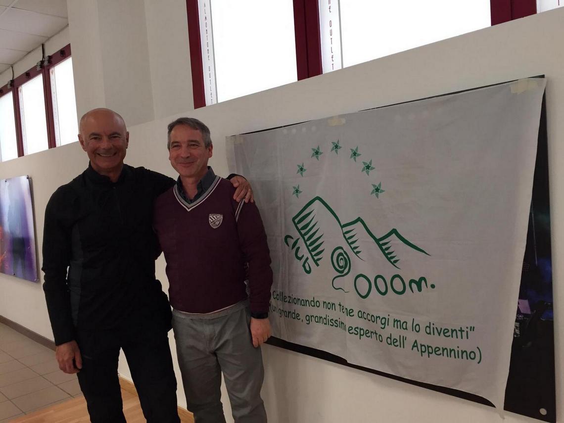 Il Presidente con Amedeo Mattia Parente Presidente del CAI di COLLEFERRO