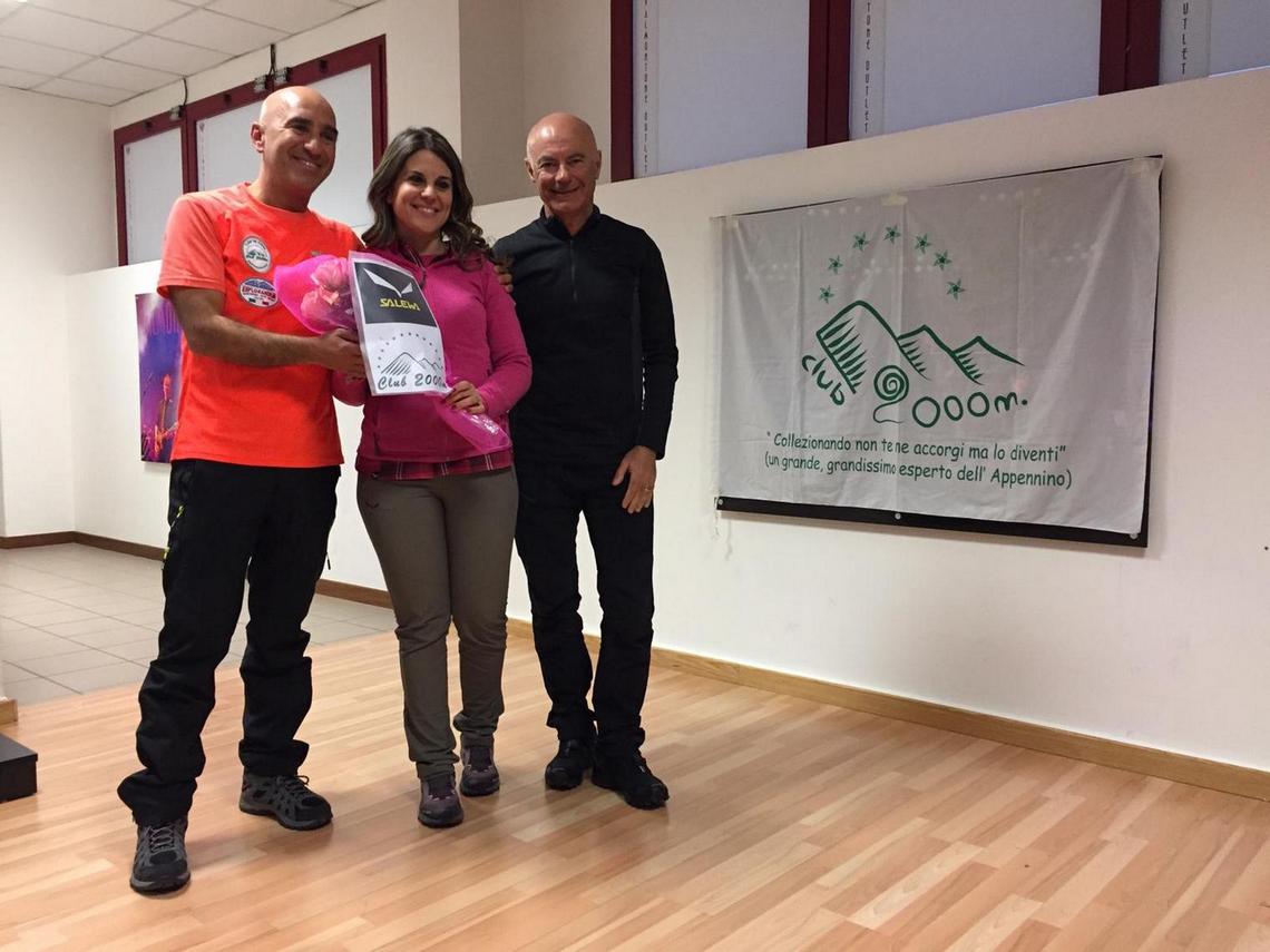 Lucia Rossi Insieme al presidente del Club 2000m