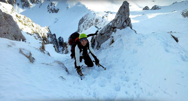 Ines Millesimi in veste di Alpinista