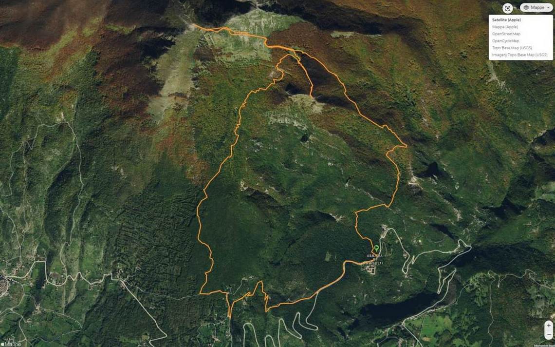 IL GIRO DI OGGI SUL MIO GPS