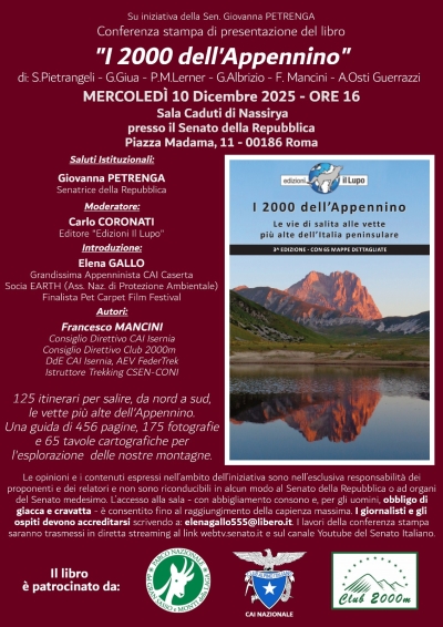 10 Dicembre 2025 - Presso il Senato della Repubblica