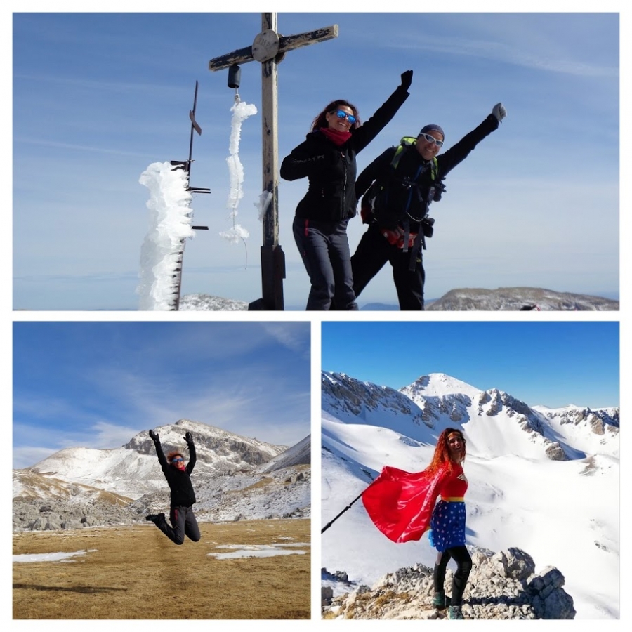 Volando con Wonder Woman alias Samantha Caprio per l'anello sul Forcellone e Cavallo del PNALM