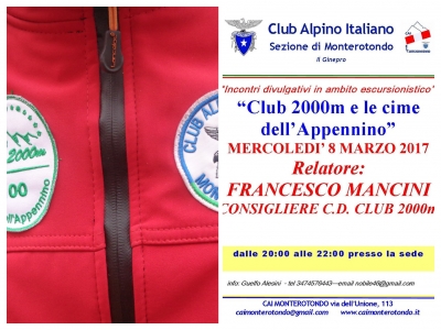NEWS N.5 Senza Steccati Ideologici: Club 2000m e CAI Monterotondo