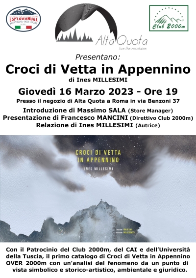 NEWS N.74: Seconda presentazione a Roma dell'opera " Croci di Vetta in Appennino "