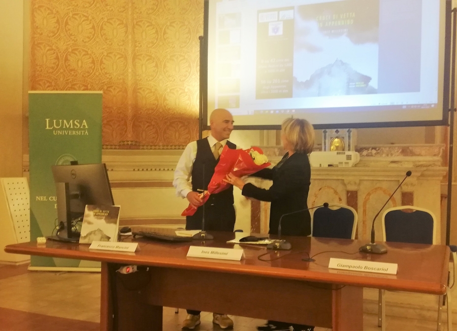 NEWS N.73: Moderatore alla LUMSA alla prima presentazione a Roma dell'opera " Croci di Vetta in Appennino "