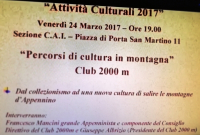 C.A.I. Palestrina: Relazioni di Montagna del 24 Marzo 2017