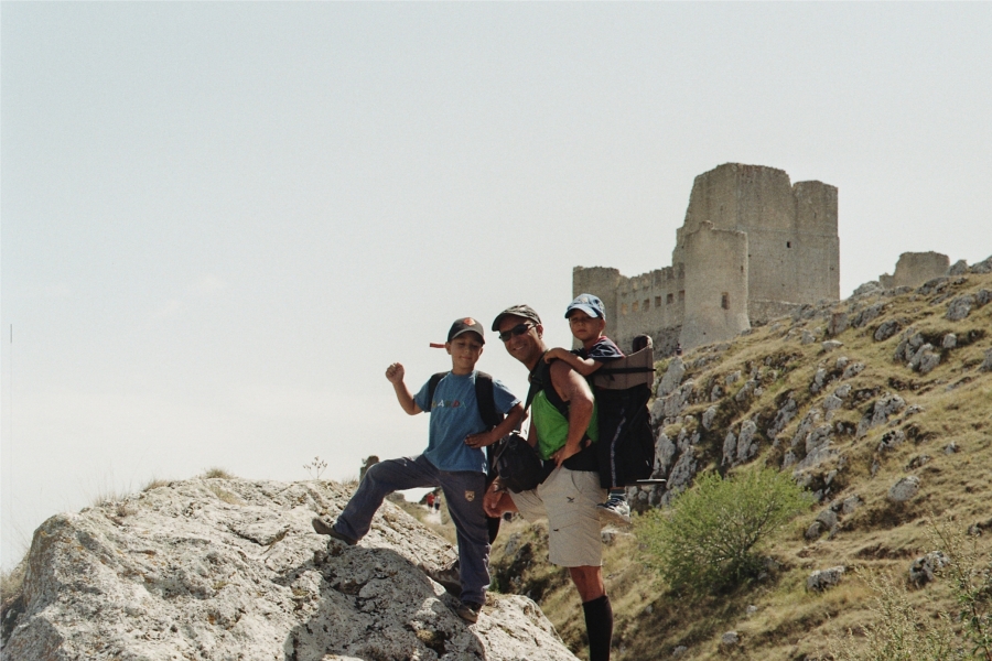 A Rocca Calascio con i miei bambini