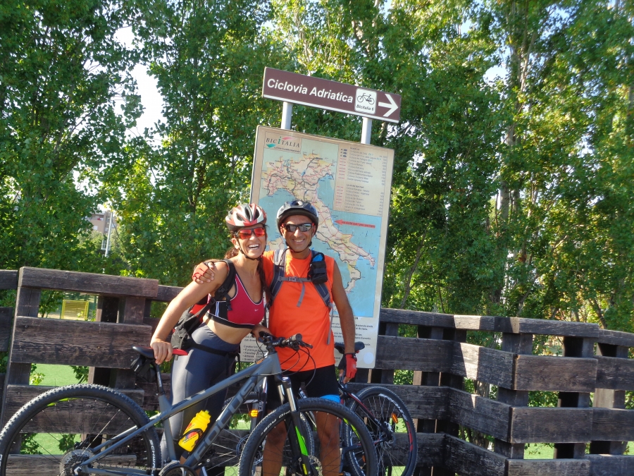 50 Km sulla Ciclabile dell'Adriatico con la Mitica Mimma De Felicis