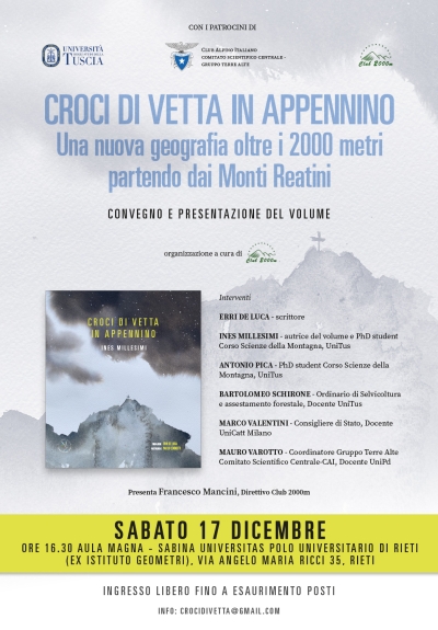 NEWS N. 71 Presentazione dell'opera " Croci di Vetta in Appennino " di Ines Millesimi