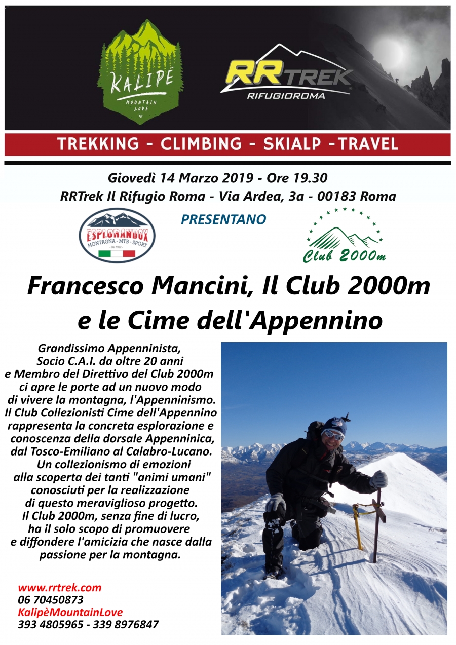 NEWS N.31 RRTrek e Kalipè MountainLove insieme al Club 2000m