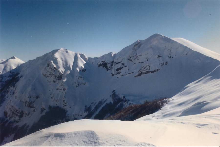 Solitaria sulla Sella di Leonessa verso Monte Valloni