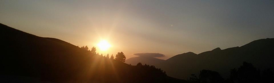 Gli ultimi raggi di sole...
