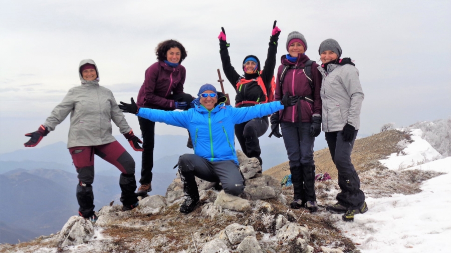 Con l'affetto di 5 ragazze speciali per la grande Traversata-Anello di Cima Vallevona sui Monti Carseolani