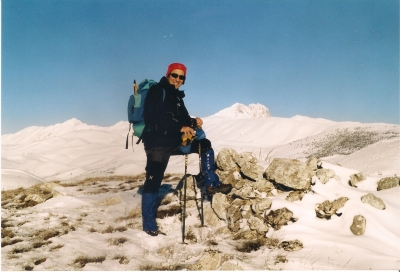 Sopra i Monti Innevati di S.S.di Sessanio: Monte della Selva 1623m e Monte Cappellone 1557m