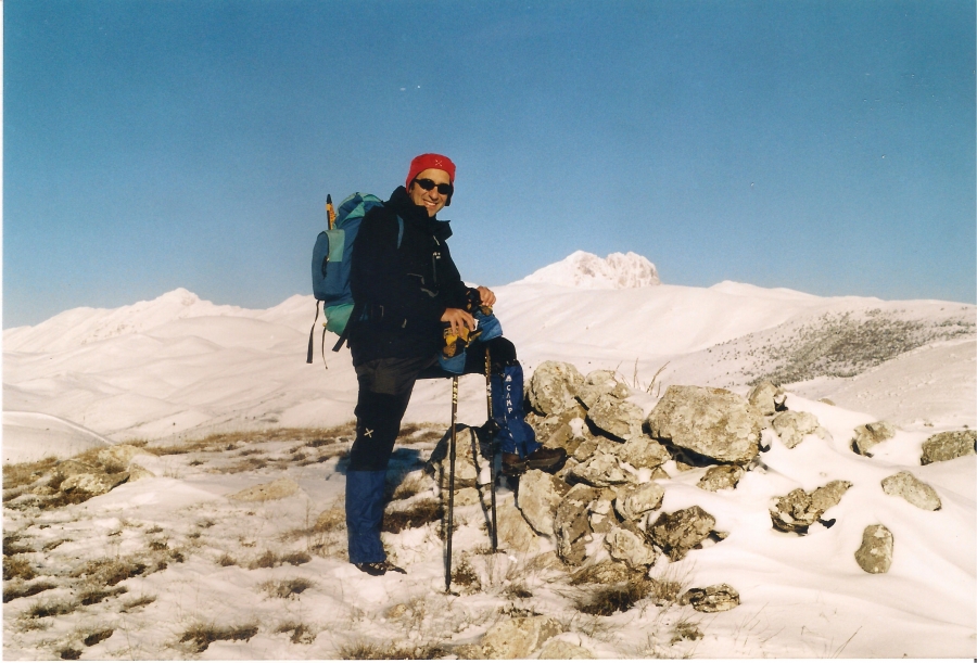 Sopra i Monti Innevati di S.S.di Sessanio: Monte della Selva 1623m e Monte Cappellone 1557m