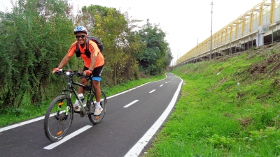 Prima del coprifuoco allenamento solitario MTB di 43 KM fra parchi e ciclabili di Roma