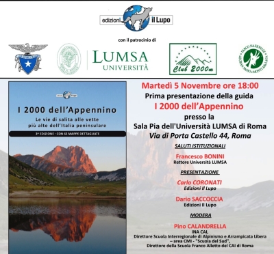 NEWS N. 95 1^ Presentazione a Roma dell'opera " I 2000 dell'APPENNINO "